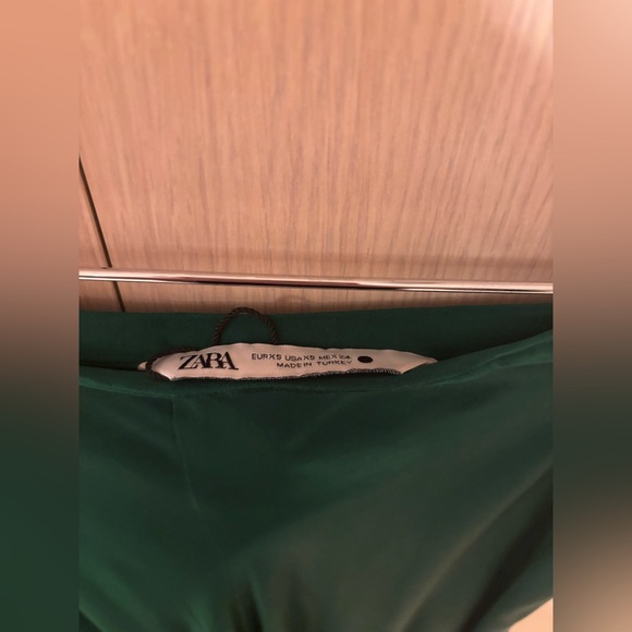 Zara green slip skirt - Picture 4 of 4